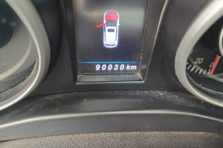 Used Leopaard CS10 2016 2.0T Manual Excellence Edition Odometer Close Up