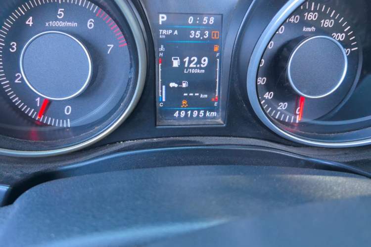 Used Leopaard CS10 2016 2.0T Automatic Leading Edition Odometer Close Up