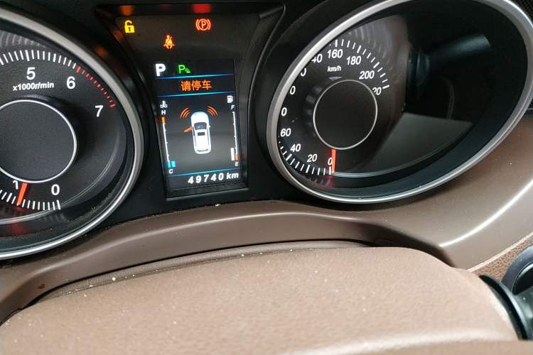 Used Leopaard CS10 2017 2.0T Automatic Luxury Model Odometer Close Up