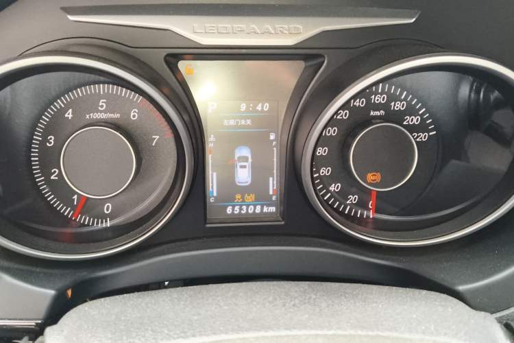 Used Leopaard CS10 2017 1.5T CVT Elite Model Odometer Close Up