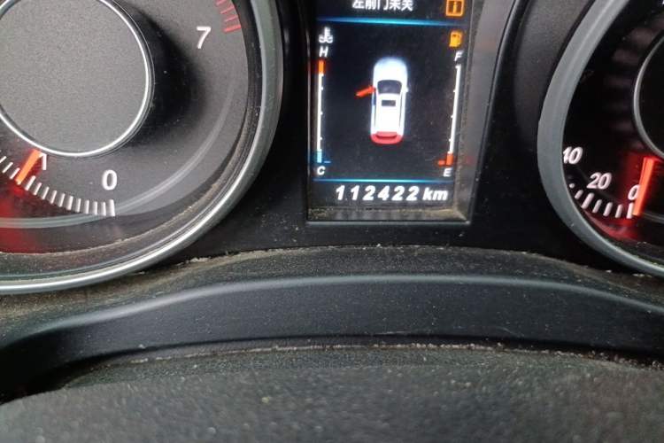 Used Leopaard CS10 2017 1.5T CVT Elite Model Odometer Close Up