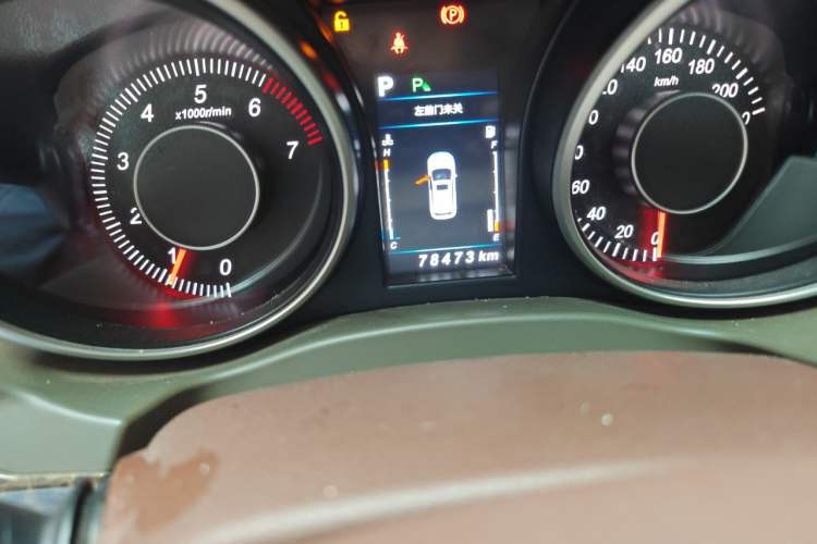 Used Leopaard CS10 2017 2.0T Automatic Luxury Model Odometer Close Up