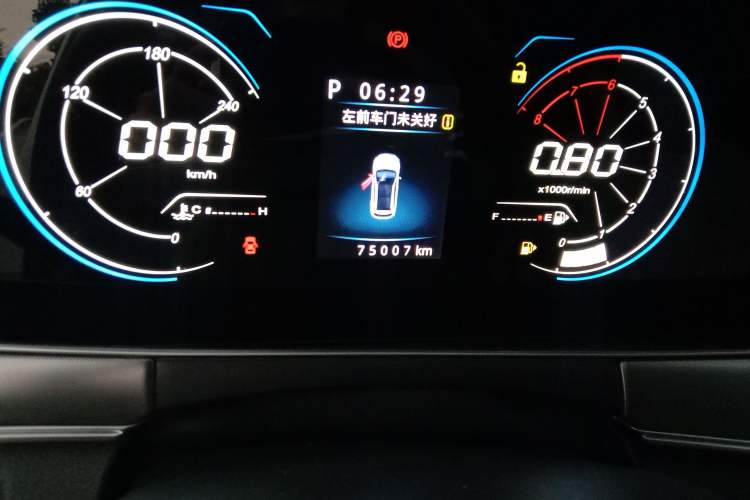 Used Leopaard CS10 2019 2.0T Automatic Drive Yue Edition Odometer Close Up