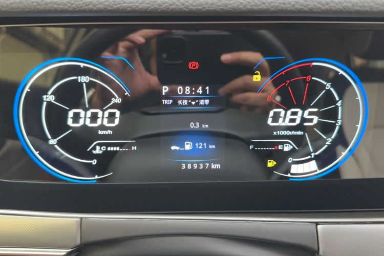 Used Leopaard CS10 2019 2.0T Automatic Drive Yue Edition Odometer Close Up