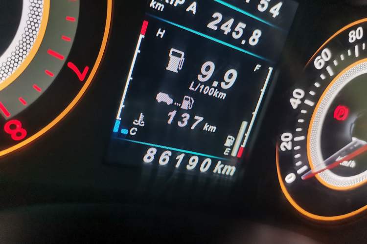 Used Leopaard CS9 2017 1.5L CVT Comfort Model Odometer Close Up