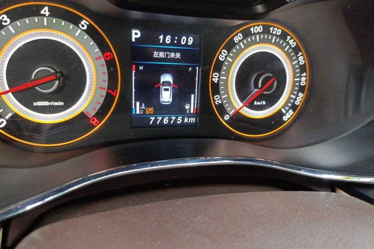 Used Leopaard CS9 2017 1.5L CVT Comfort Model Odometer Close Up