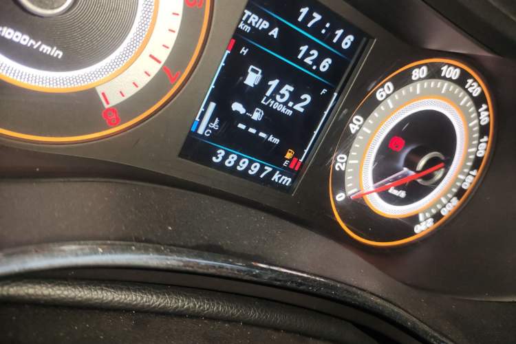 Used Leopaard CS9 2017 1.5L CVT Comfort Model Odometer Close Up