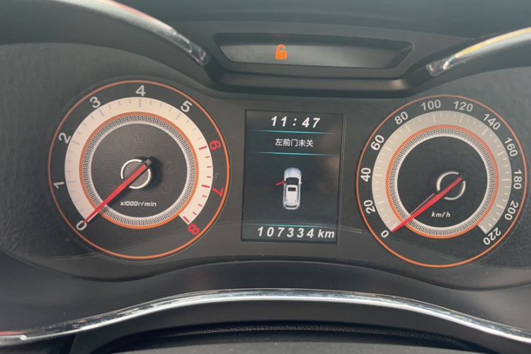 Used Leopaard CS9 2017 1.5L CVT Comfort Model Odometer Close Up