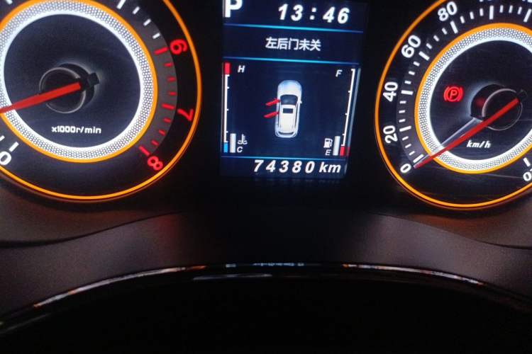 Used Leopaard CS9 2017 1.5L CVT Comfort Model Odometer Close Up