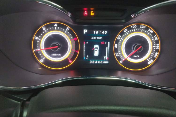 Used Leopaard CS9 2017 1.5L CVT Fashion Edition Odometer Close Up