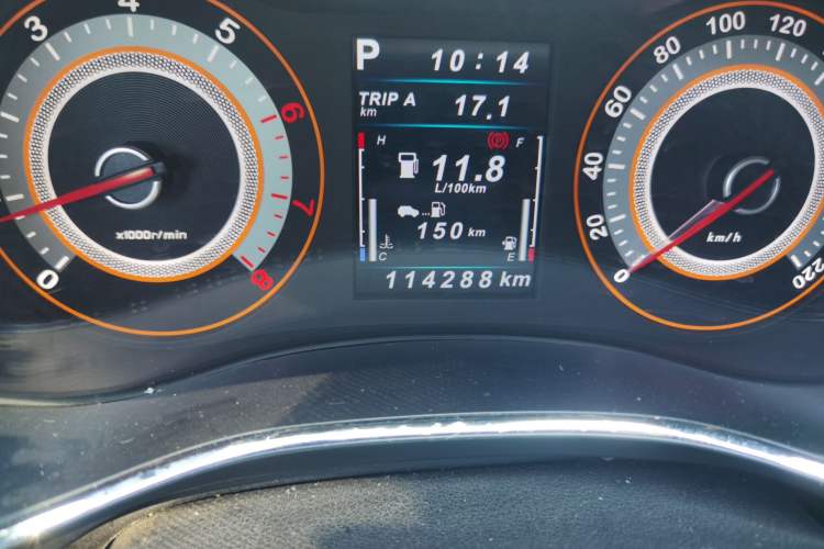 Used Leopaard CS9 2017 1.5L CVT Comfort Model Odometer Close Up