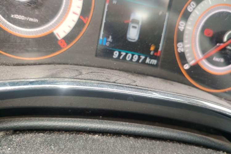 Used Leopaard CS9 2017 1.5L CVT Elite Model Odometer Close Up