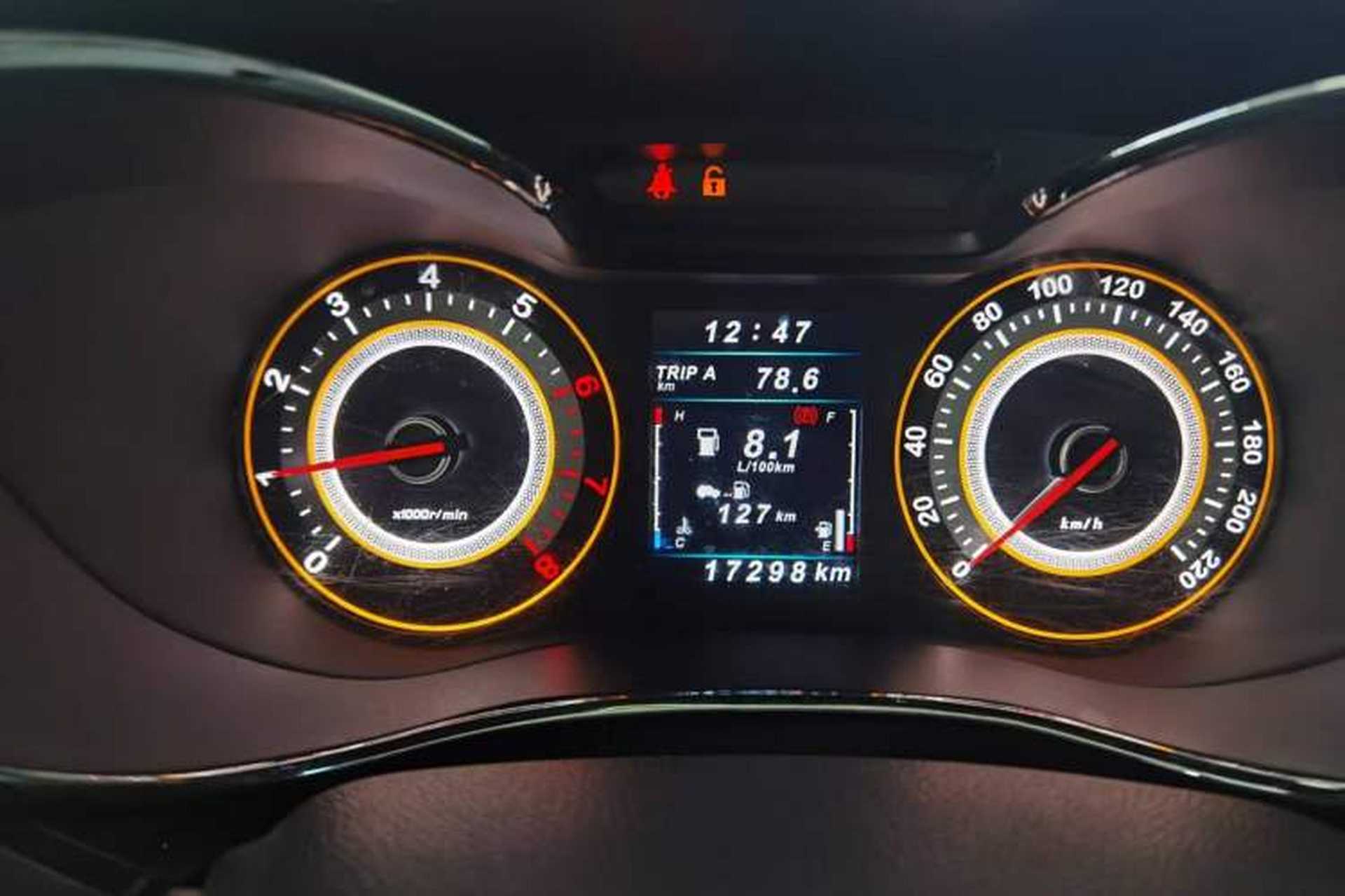 Used Leopaard CS9 2017 1.5L Manual Fashion Model Odometer Close Up