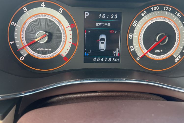 Used Leopaard CS9 2018 1.5T CVT Jingrui Model Odometer Close Up