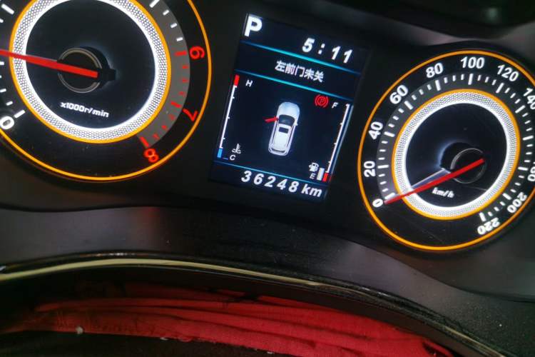 Used Leopaard CS9 2018 1.5T CVT Jingrui Model Odometer Close Up