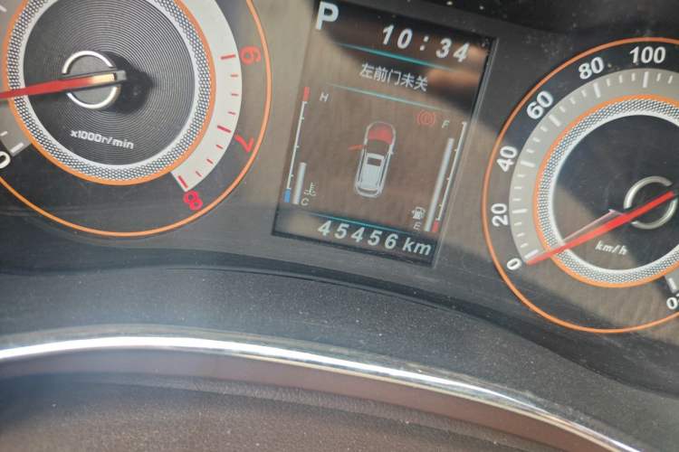 Used Leopaard CS9 2018 1.5T CVT Jingrui Model Odometer Close Up