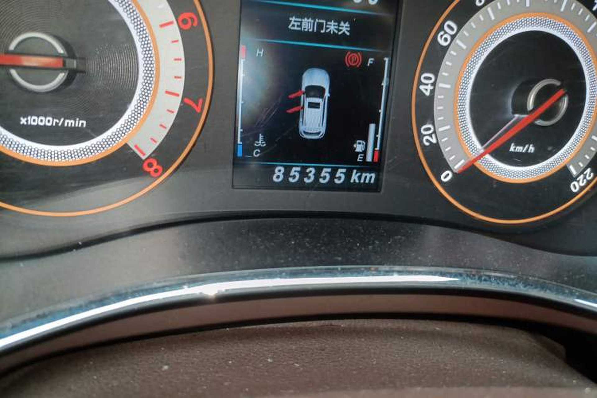 Used Leopaard CS9 2018 1.5T CVT Jingrui Model Odometer Close Up