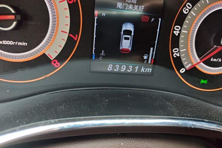 Used Leopaard CS9 2018 1.5T CVT Jingrui Model Odometer Close Up
