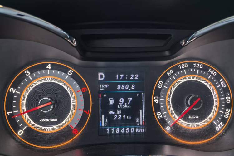 Used Leopaard CS9 2018 1.5T CVT Jingrui Model Odometer Close Up
