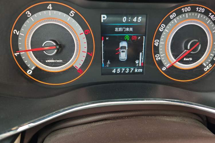 Used Leopaard CS9 2018 1.5T CVT Jingrui Model Odometer Close Up