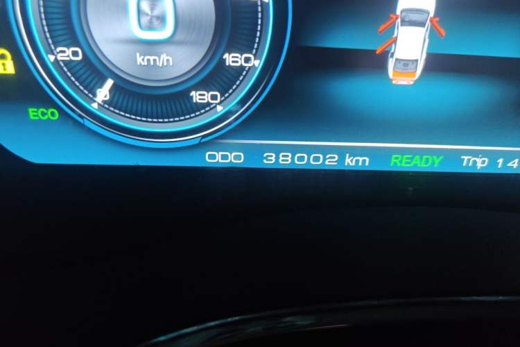 Used Leopaard CS9 New Energy 2018 EV300 Fashion Edition Odometer Close Up