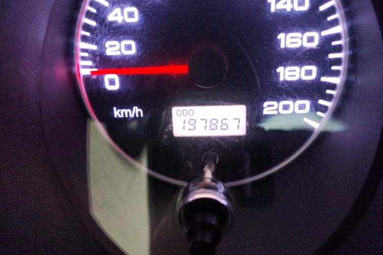Used Leopaard Heijingang 2009 2.4L Manual Two-Wheel Drive Odometer Close Up
