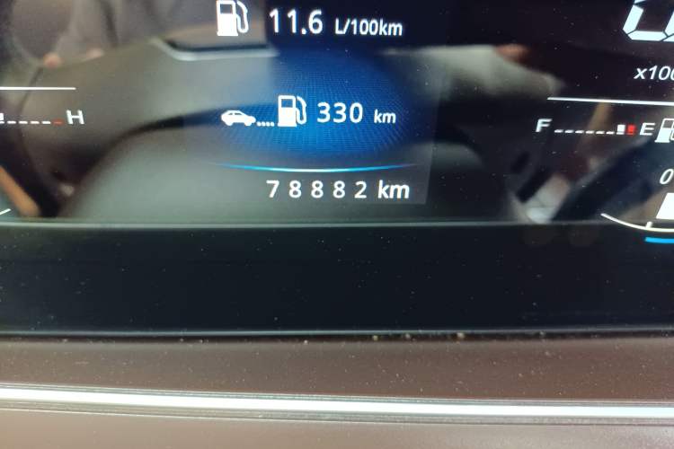 Used Leopaard Mattu 2018 1.6T GDI DCT Elite Model Odometer Close Up