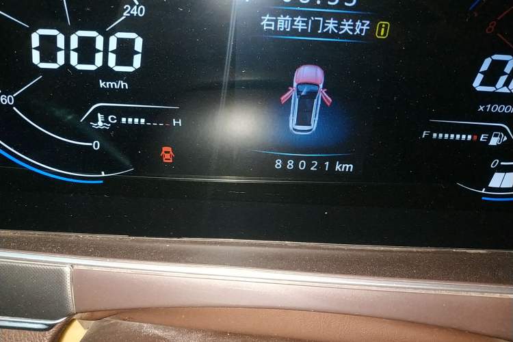 Used Leopaard Mattu 2018 1.6T GDI DCT Elite Model Odometer Close Up