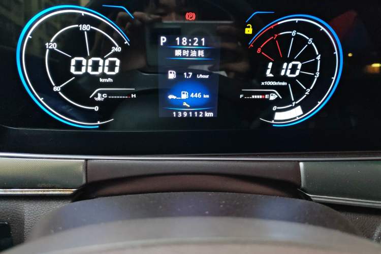 Used Leopaard Mattu 2018 1.6T GDI DCT Comfort Model Odometer Close Up