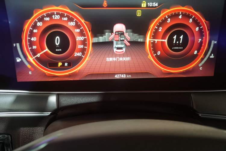 Used Leopaard Mattu 2018 1.6T GDI DCT Luxury Model Odometer Close Up