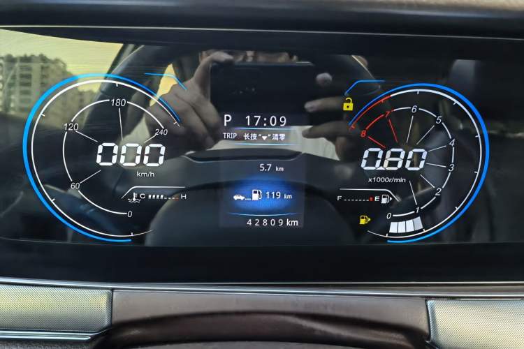 Used Leopaard Mattu 2018 1.6T GDI DCT Elite Model Odometer Close Up