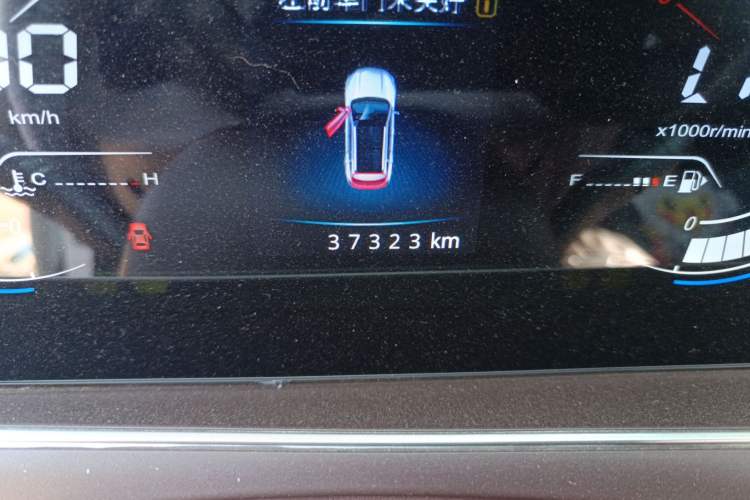 Used Leopaard Mattu 2018 1.6T GDI DCT Elite Model Odometer Close Up