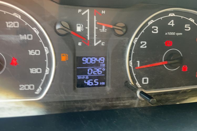 Used Leopaard Q6 2015 2.4L Manual 4x4 Excellence Edition Odometer Close Up