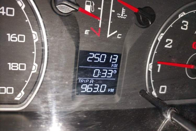 Used Leopaard Q6 2015 2.4L Manual Two-Wheel-Drive Elite Model Odometer Close Up