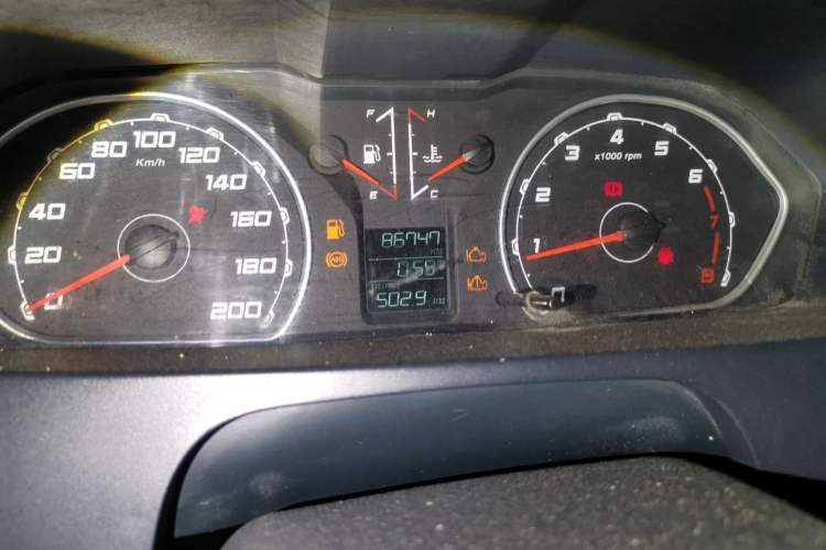 Used Leopaard Q6 2015 2.4L Manual 4x4 Excellence Edition Odometer Close Up