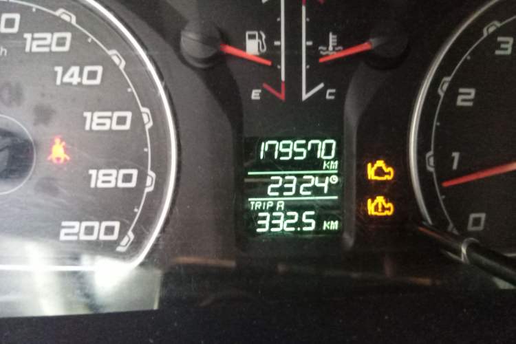 Used Leopaard Q6 2015 2.4L Manual Two-Wheel-Drive Elite Model Odometer Close Up