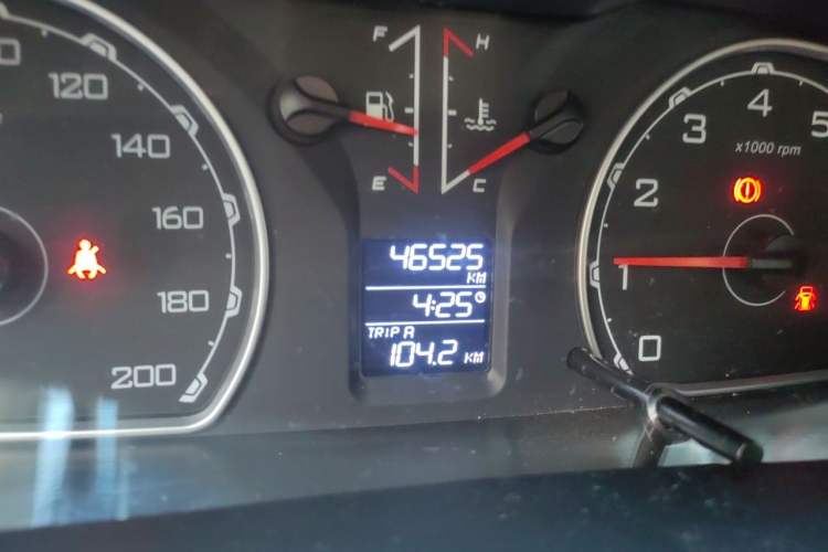 Used Leopaard Q6 2015 2.4L Manual 4x4 Excellence Edition Odometer Close Up