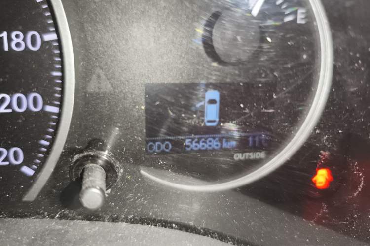 Used Lexus CT 2012 CT200h Elite Edition Odometer Close Up