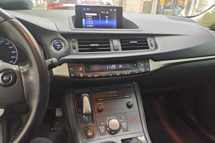 Used Lexus CT 2014 CT200h Comfort Edition Monochrome Audio And AC Panel