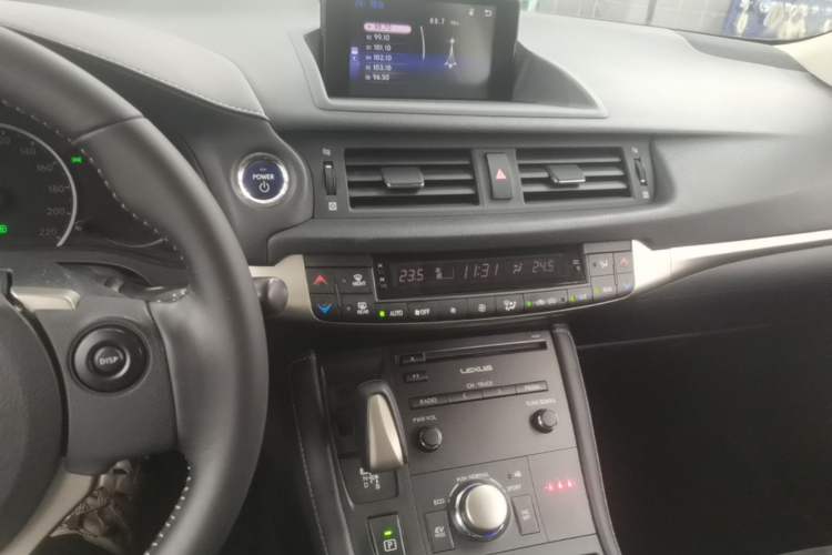 Used Lexus CT 2014 CT200h Comfort Edition Monochrome Audio And AC Panel