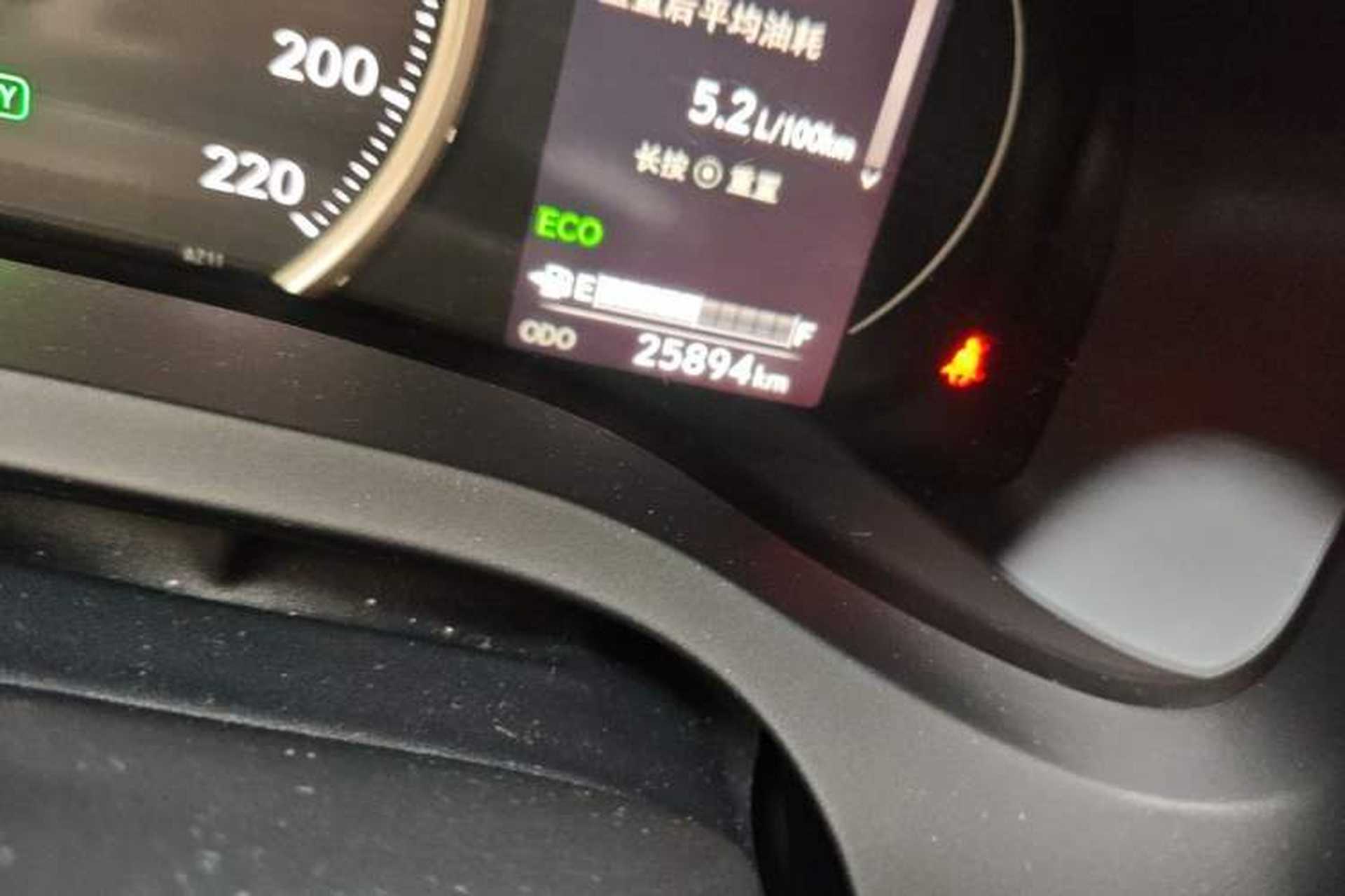 Used Lexus CT 2020 CT200h Elite Edition Monochrome Odometer Close Up