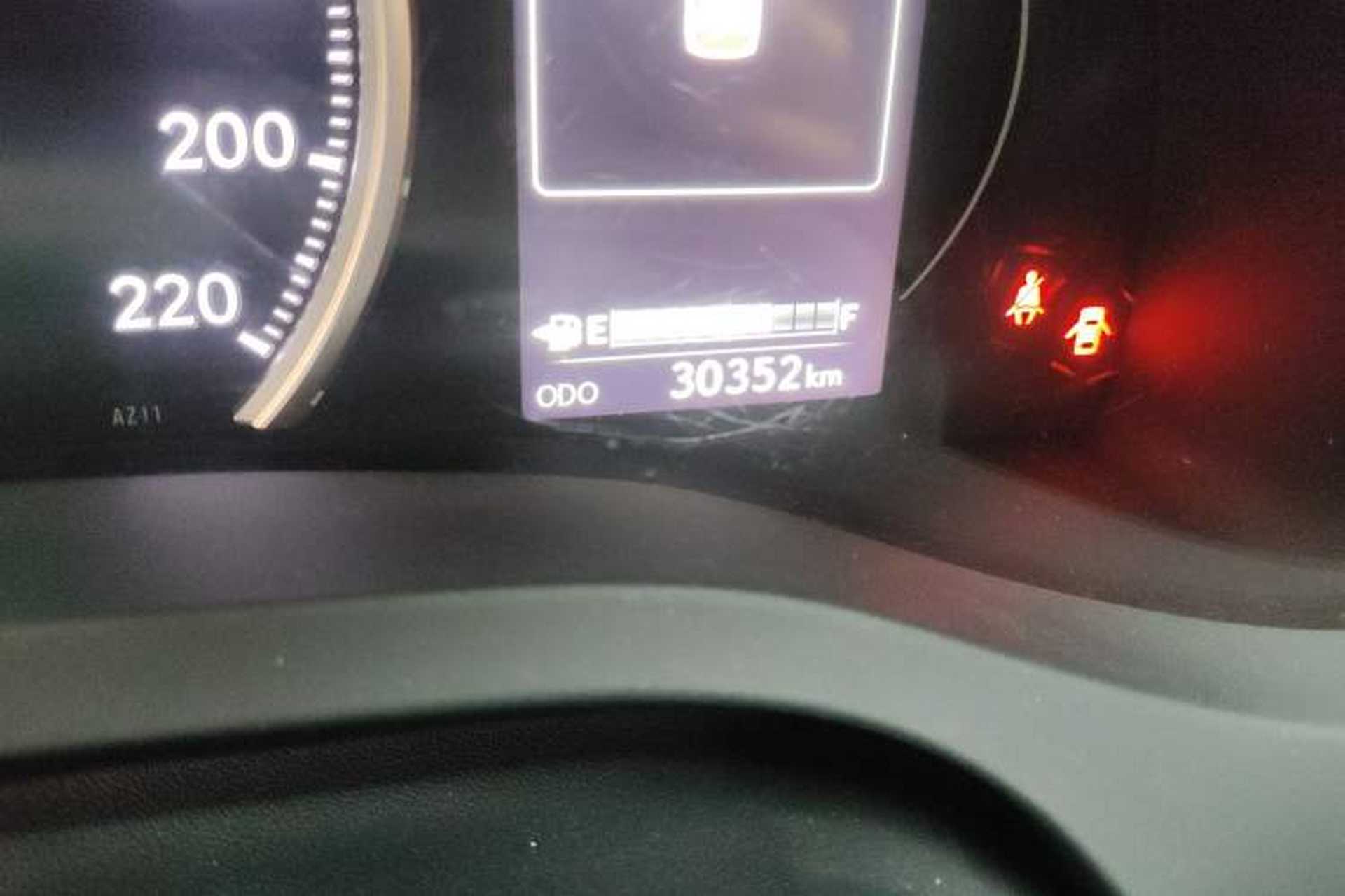 Used Lexus CT 2020 CT200h Comfort Edition Monochrome Odometer Close Up