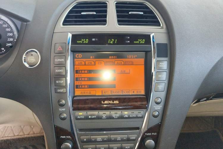 Used Lexus ES 2010 240 Luxury Edition Audio And AC Panel