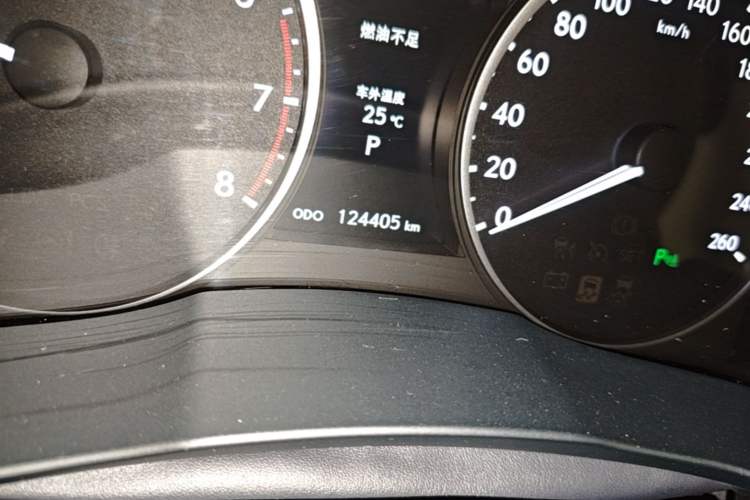 Used Lexus ES 2013 250 Elite Edition Odometer Close Up