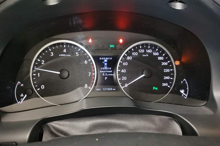 Used Lexus ES 2013 250 Elegant Edition Odometer Close Up