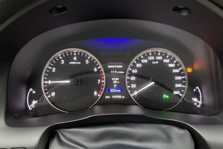 Used Lexus ES 2013 250 Elite Edition Odometer Close Up