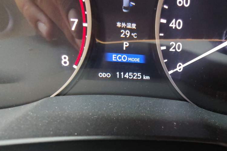 Used Lexus ES 2013 250 Elite Edition Odometer Close Up
