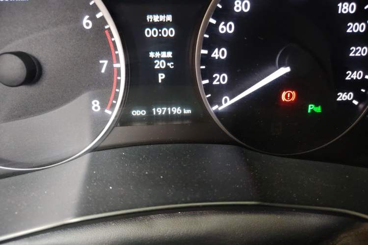 Used Lexus ES 2013 250 Elegant Edition Odometer Close Up
