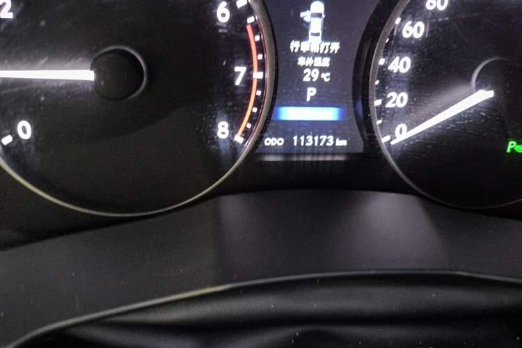 Used Lexus ES 2013 250 Elite Edition Odometer Close Up