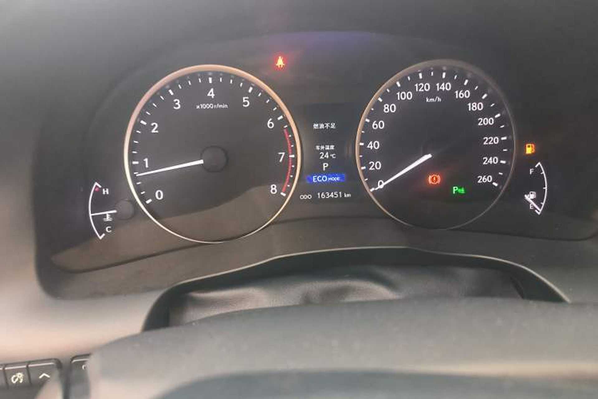 Used Lexus ES 2013 250 Elite Edition Odometer Close Up